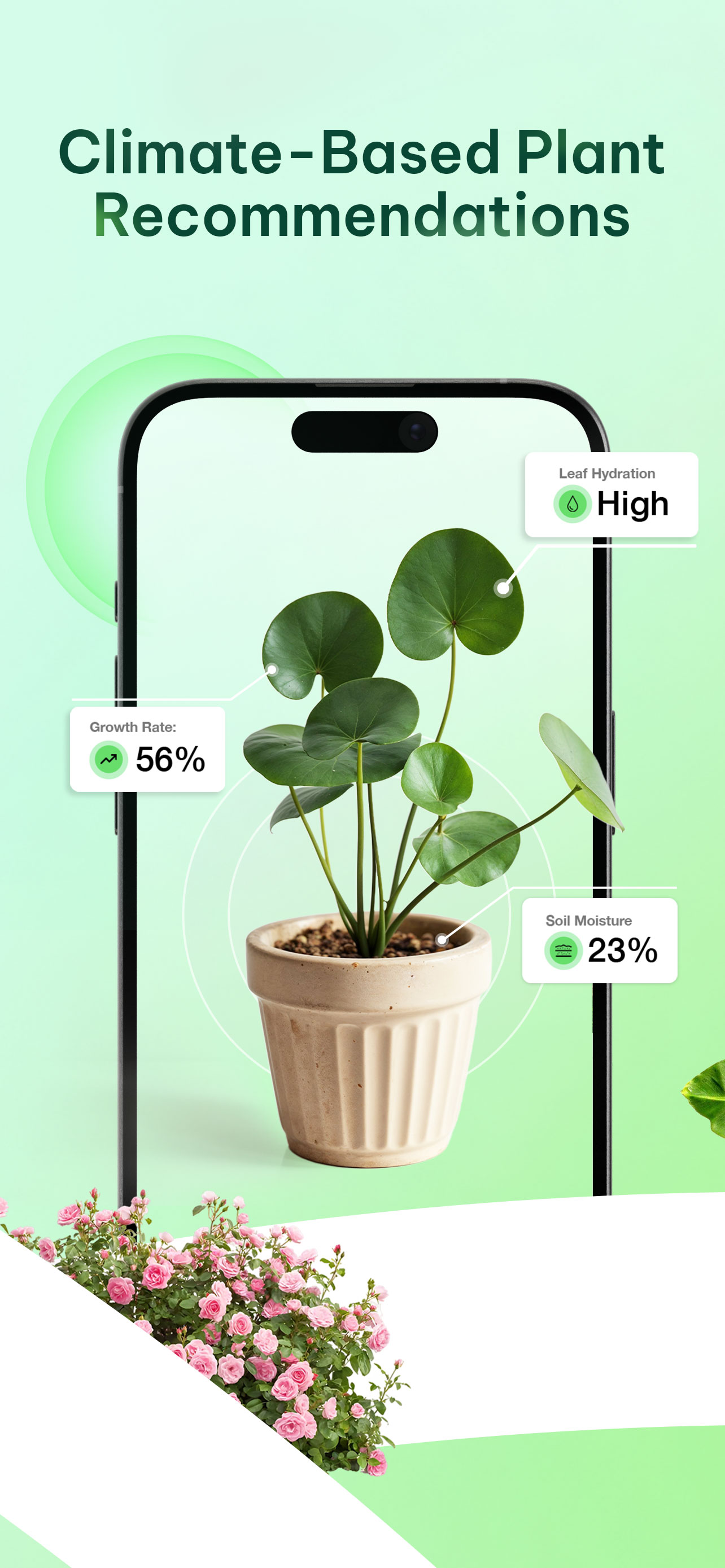 Climate-Based Plant Recommendations screen